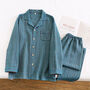 Personalised Men’s Finely Woven Cotton Pyjama Set, thumbnail 6 of 7
