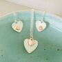 Silver Plated And Rose Gold Heart Necklace, thumbnail 5 of 6