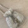 White Handcrafted Embellished Pearl Potli Wrist Bag, thumbnail 7 of 12