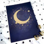 Celestial Moon And Star Foiled A5 Mini Art Print, thumbnail 4 of 7