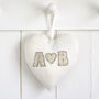 Personalised Initials Heart 40th Ruby Anniversary Gift, thumbnail 6 of 10