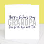 Love To Grandad Personalised Father's Day Card, thumbnail 4 of 4