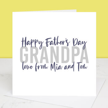 Love To Grandad Personalised Father's Day Card, 4 of 4