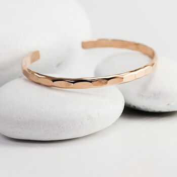 Wide Hammered Cuff In 14k Gold Fill, 8 of 10