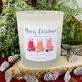 Personalised Polar Bear Christmas Candle Home Gift, thumbnail 1 of 10