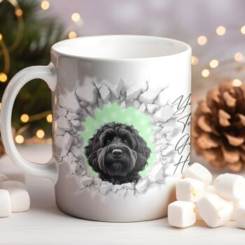 Personalised Christmas Cockapoo Break Through, 8 of 10