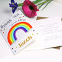 Personalised Rainbow Thank You Card, thumbnail 4 of 5