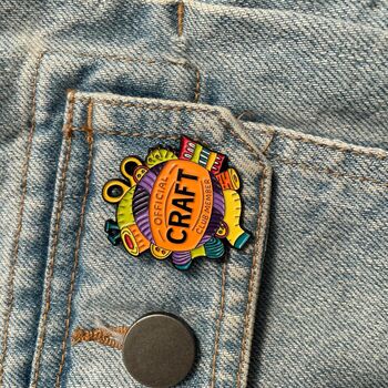 Official Craft Club Member Enamel Pin, 4 of 4