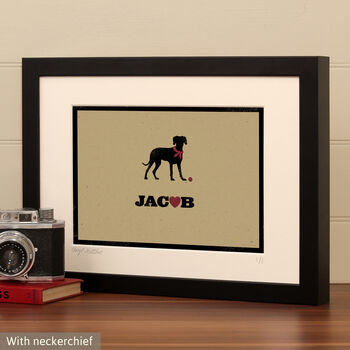 Personalised Weimaraner Print For One Or Two Dogs, 7 of 9