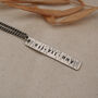 Men's Personalised Silver Tag Necklace, thumbnail 11 of 12