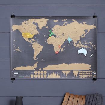 Deluxe 'Push Pin' Scratch Off® World Map Bundle, 2 of 3