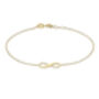 9ct Yellow Gold Adjustable Infinity Bracelet, thumbnail 4 of 5