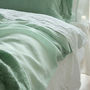 Stone Washed Bed Linen Flat Sheet, thumbnail 1 of 12