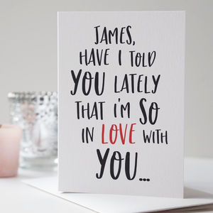 So In Love With You Valentine's Card By Sweetlove Press