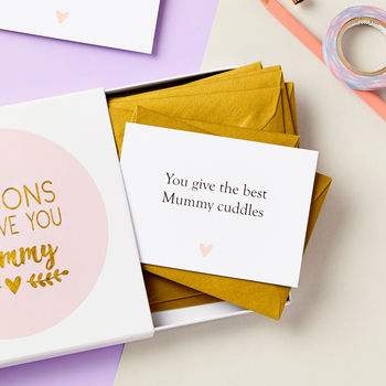 Personalised Foiled Reasons I Love Mum Notes, 4 of 7