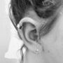 Silver Ear Cuff | Plain Silver Ear Cuff, thumbnail 1 of 12