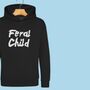 'Feral Child' Kids Hoodie Jumper, thumbnail 2 of 10