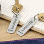 Brothers Gift Pair Of Personalised Keyrings, thumbnail 2 of 4