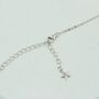 Blue Flash Moonstone Necklace In Sterling Silver, thumbnail 5 of 12