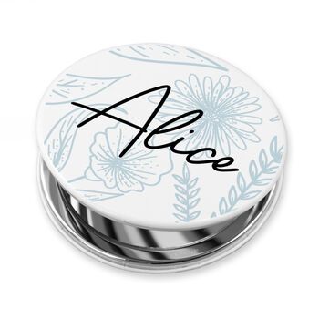 Personalised Floral Compact Mirror, 11 of 12