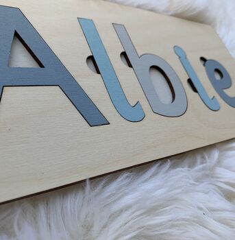 Handmade Children's Personalised Wooden Puzzle, 3 of 4