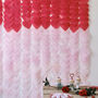 Red Ombré Heart Valentines Tissue Paper Backdrop, thumbnail 1 of 3
