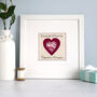 Personalised Valentines Day Or 40th Ruby Anniversary Framed Picture Gift, thumbnail 1 of 12