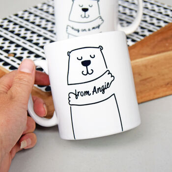 Personalised Bear 'Hug On A Mug' Gift, 8 of 9