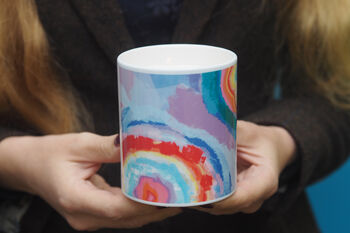 Personalised Rainbow Geodes Any Name Candle, 4 of 4