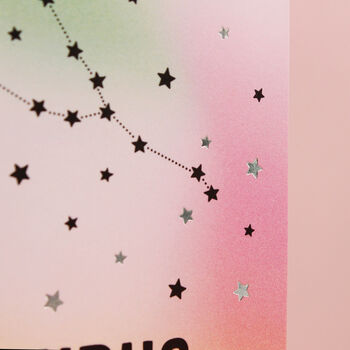 Taurus Star Sign Constellation Birthday Card, 4 of 7