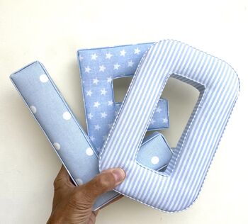 Pink And Blue Fabric Letter, 6 of 12