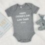 Personalised Happy Fathers Day Babygrow, thumbnail 5 of 8