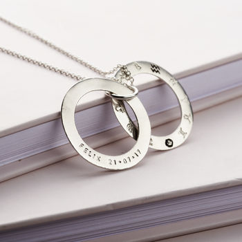 Personalised Secret Zodiac Circle Necklace, 6 of 8