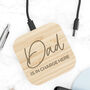 Personalised In Charge Bamboo Wireless Charger, thumbnail 1 of 5