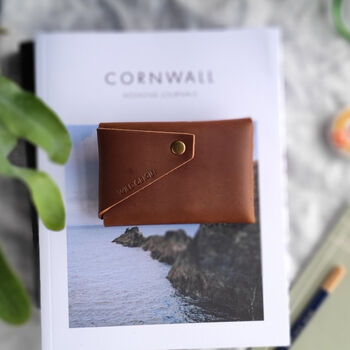 Personalised Tan Leather Wallet, 6 of 8