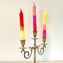 Antique Brass Three Sconce Candelabra / Candlestick ~ Four, thumbnail 3 of 5