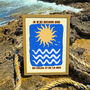 Le Soleil Et La Mer Sun And Sea Typography Print, thumbnail 6 of 6