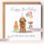 Personalised Dog Party Birthday Card, thumbnail 2 of 6