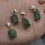 Raw Emerald Pendant Necklace, thumbnail 8 of 12