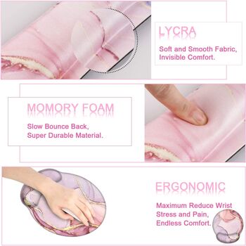 Glitter Keyboard And Mouse Wrist Rest Pad Set, 6 of 6