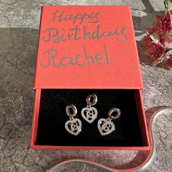 18th Birthday Charm Personalised Silver Bracelet Gift, 5 of 8