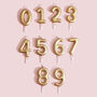 G Decor Gold Number Birthday Candles Zero To Nine, thumbnail 4 of 5