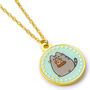 Pusheen The Cat Pizza Necklace, thumbnail 3 of 6