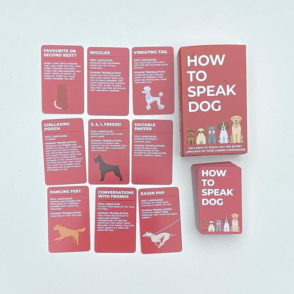 100 How To Speak Dog Cards, 1 of 2