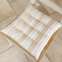 Millstone Blue Striped Dining Seat Pads, thumbnail 6 of 6