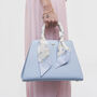 Blue Medium Structured Tote Bag, thumbnail 1 of 7