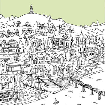 Personalised Dundee Graduation Gift Print, 9 of 9