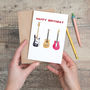 Happy Birthday Bass/Acoustic/Electric Guitar Card, thumbnail 1 of 2