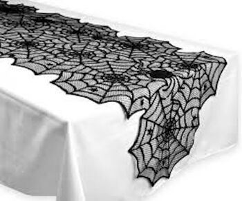 Autumn Table Cloth Spooky Halloween Table Runner, 3 of 3