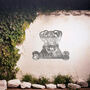 Custom Boxer Dog Welcome Metal Wall Art Sign For Home And Garden Lovers, thumbnail 4 of 11